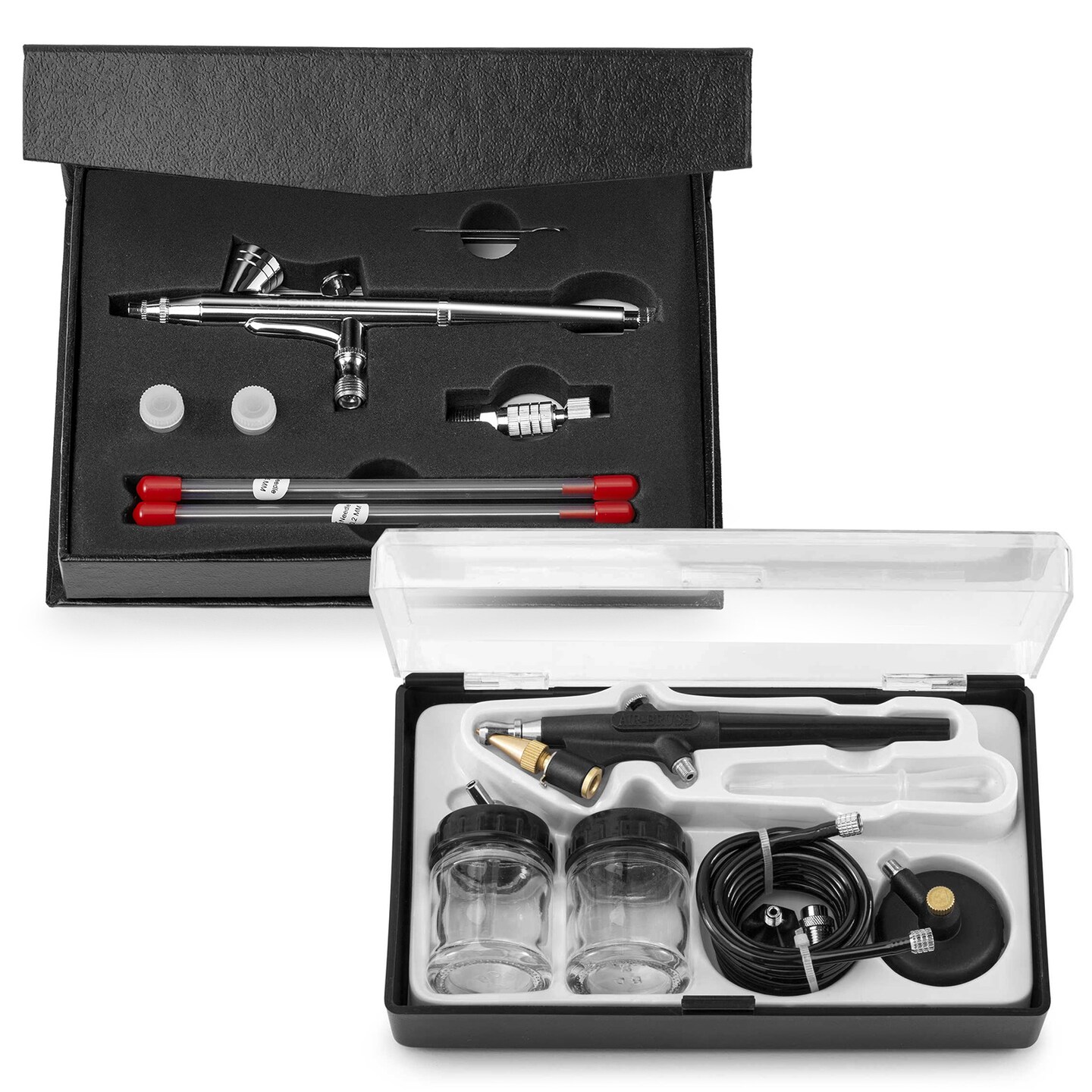 PointZero Airbrush Cake Decorating Kit - Professional Airbrush, Portable  Compressor Bundle with 4 Chefmaster Colors