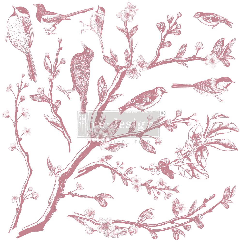 Redesign Decor Clear-Cling Stamps - Springtime 12&#x22;x12&#x22;