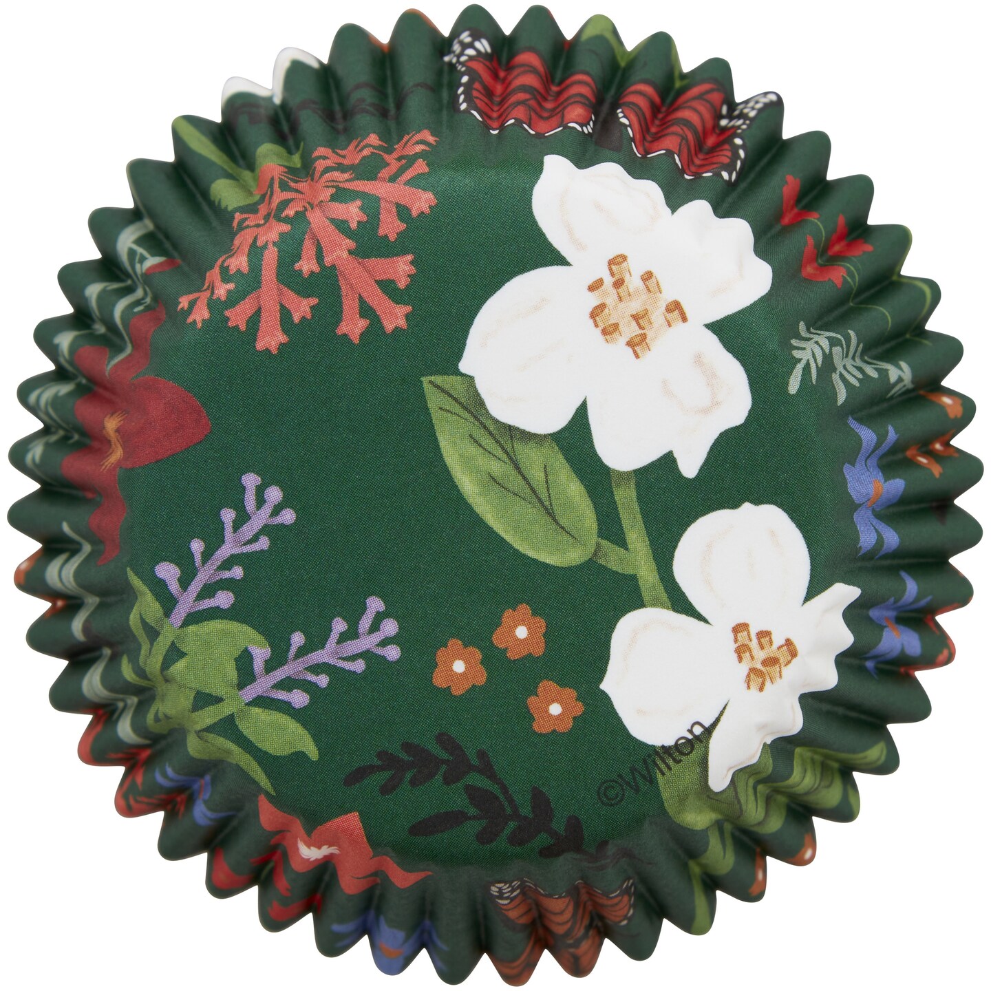 Wilton Standard Baking Cups 75/Pkg-Spring Butterfly And Flower
