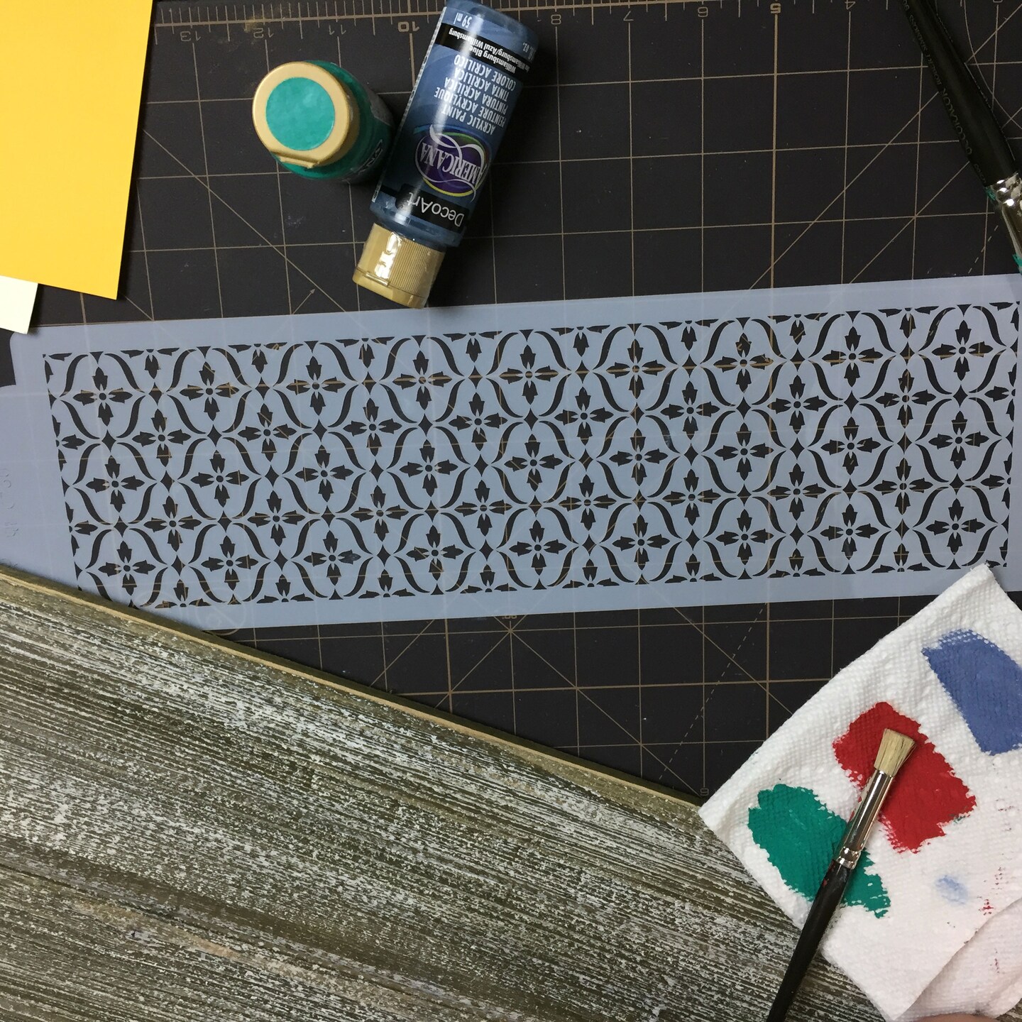 French Medallion Lattice Cake Stencil | C760 by Designer Stencils | Cake Decorating Tools | Baking Stencils for Royal Icing, Airbrush, Dusting Powder | Reusable Plastic Food Grade Stencil for Cakes | Easy to Use &#x26; Clean Cake Stencil