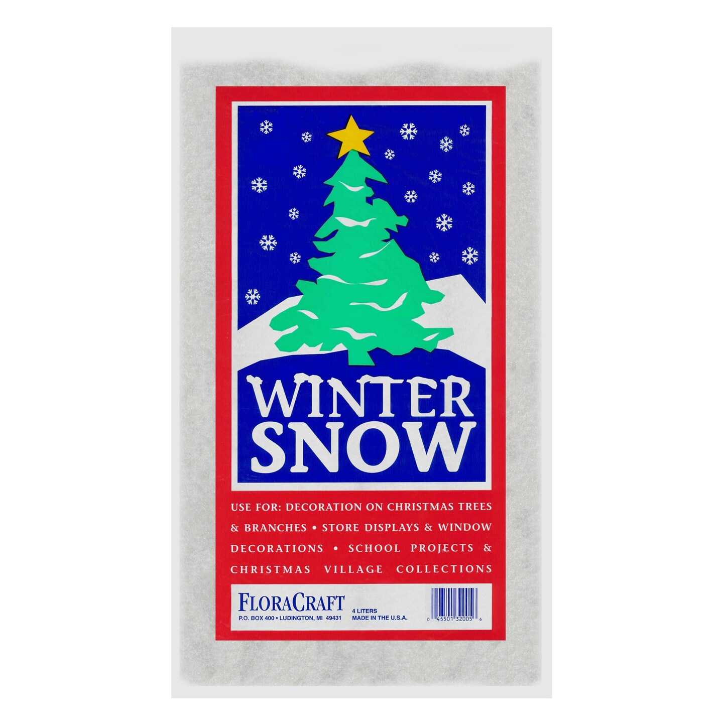 Floracraft Faux Snow 4 Liters-White