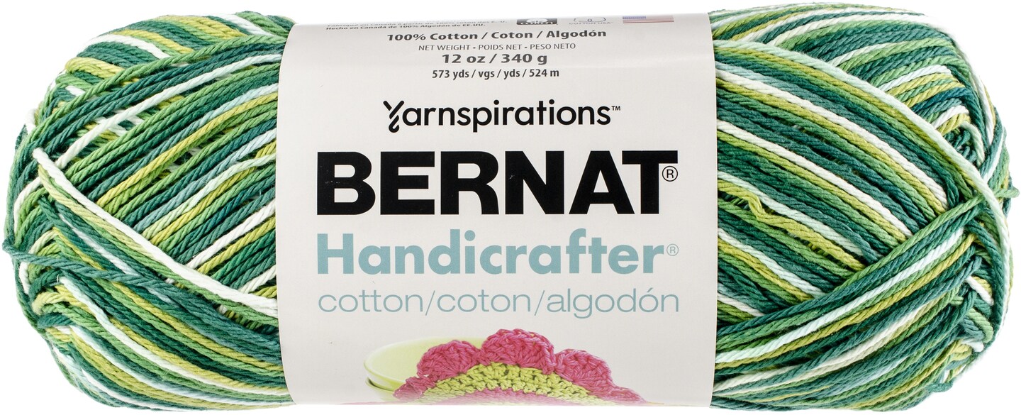 Bernat Handicrafter Cotton Ombres Yarn - June Bug