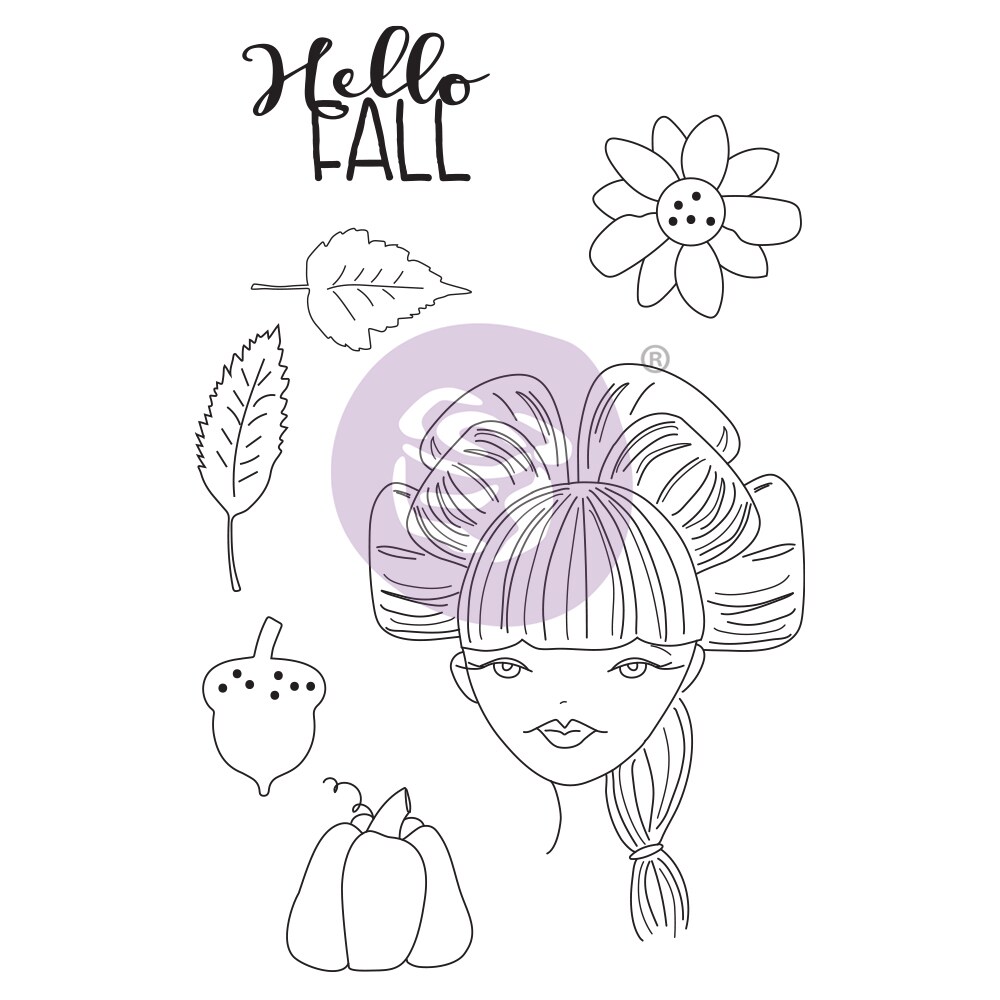 Prima Marketing Inc Julie Nutting Doll Stamp - Rebecca - 1 Stamp 5.25x8In Sheet Size 655350913212