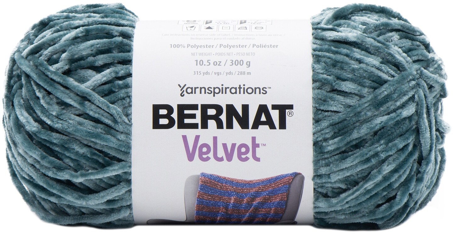 Bernat Velvet Yarn-Frosted Pine