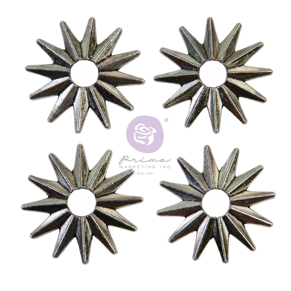 Prima Marketing Inc Christmas Sparkle Collection Tarnsihed Stars - 4 Pcs 655350997816