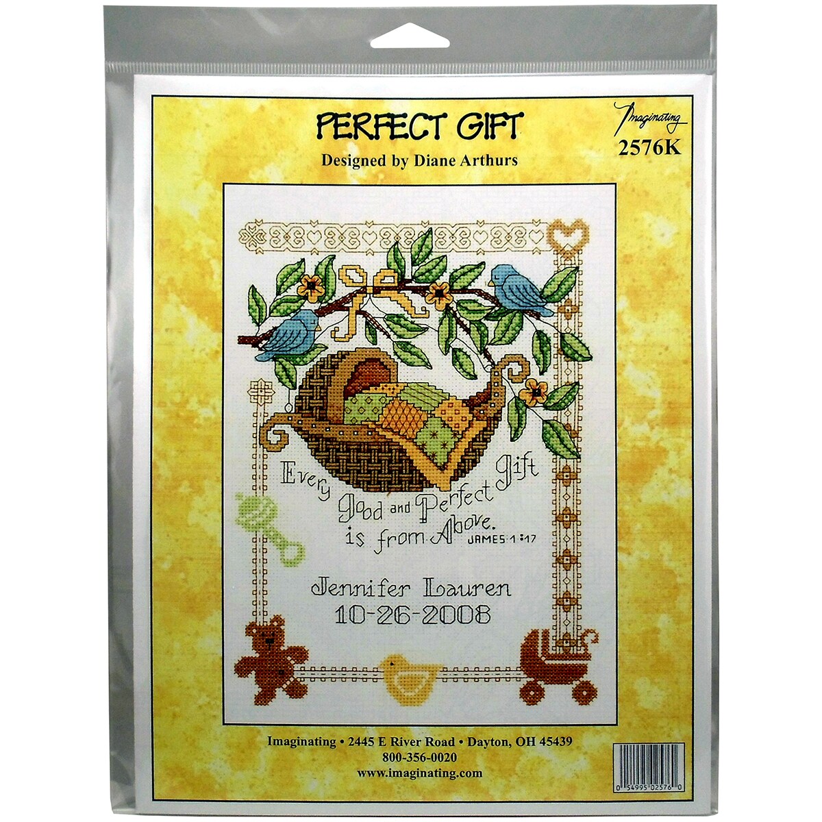 Imaginating Counted Cross Stitch Kit 7.5"X10"-Perfect Gift Birth Record