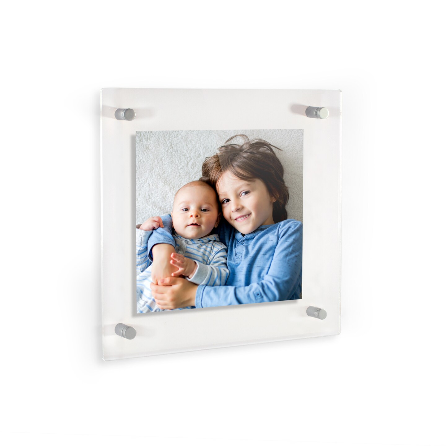 Arttoframes 16x16 Inches Floating Acrylic Frame Full Frame Is 20x20 With Choice Of Chrome