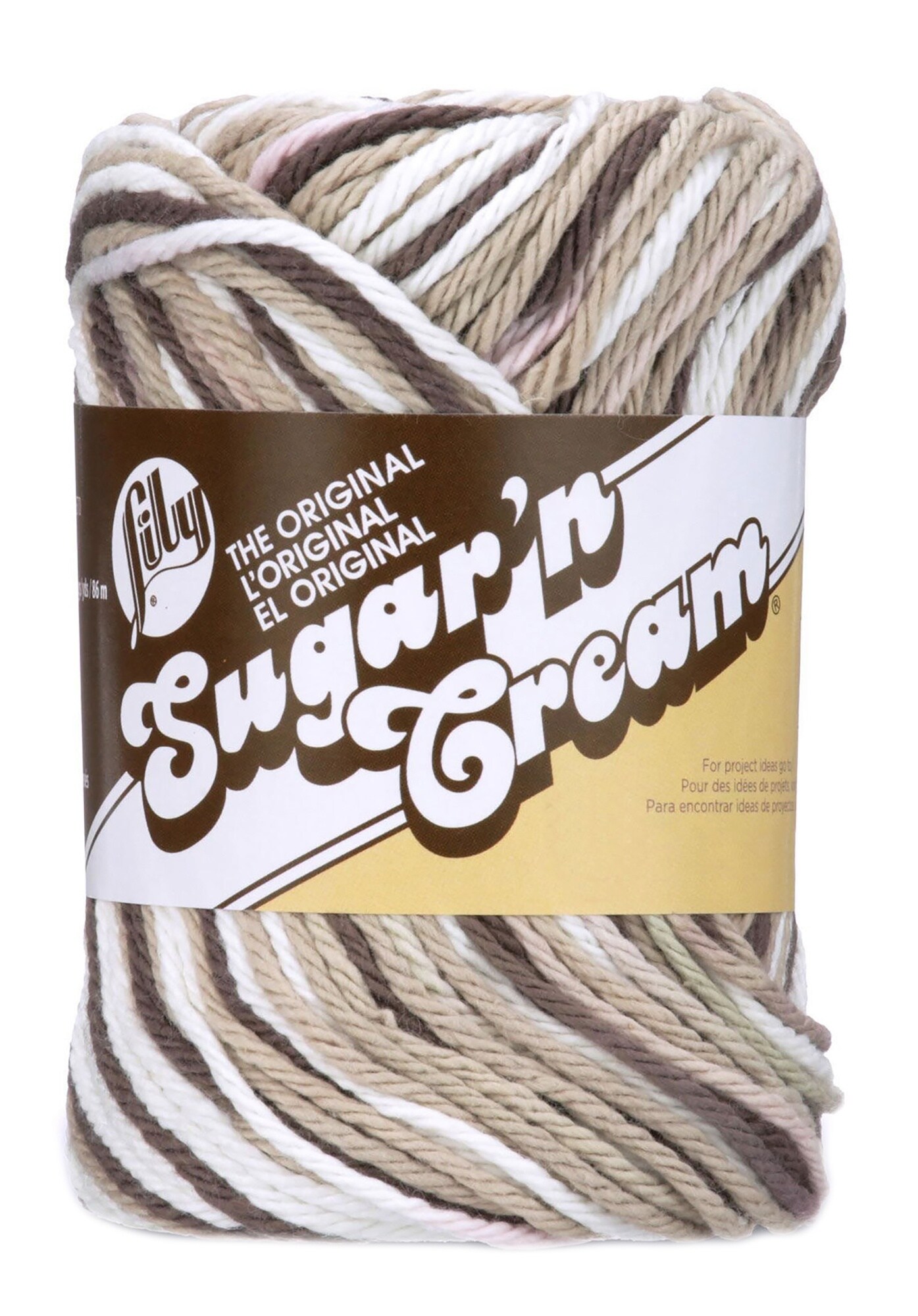 Lily Sugar'n Cream Yarn - Ombres-Red, White & Blue