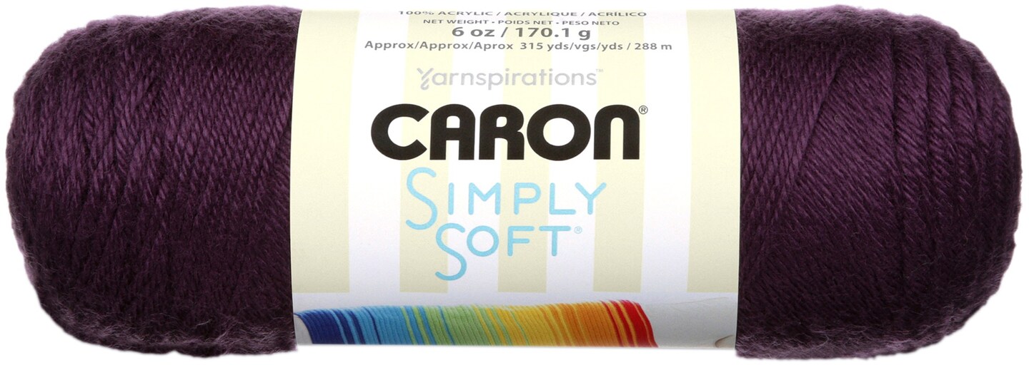 Caron Simply Soft Solids Yarn-Plum Perfect