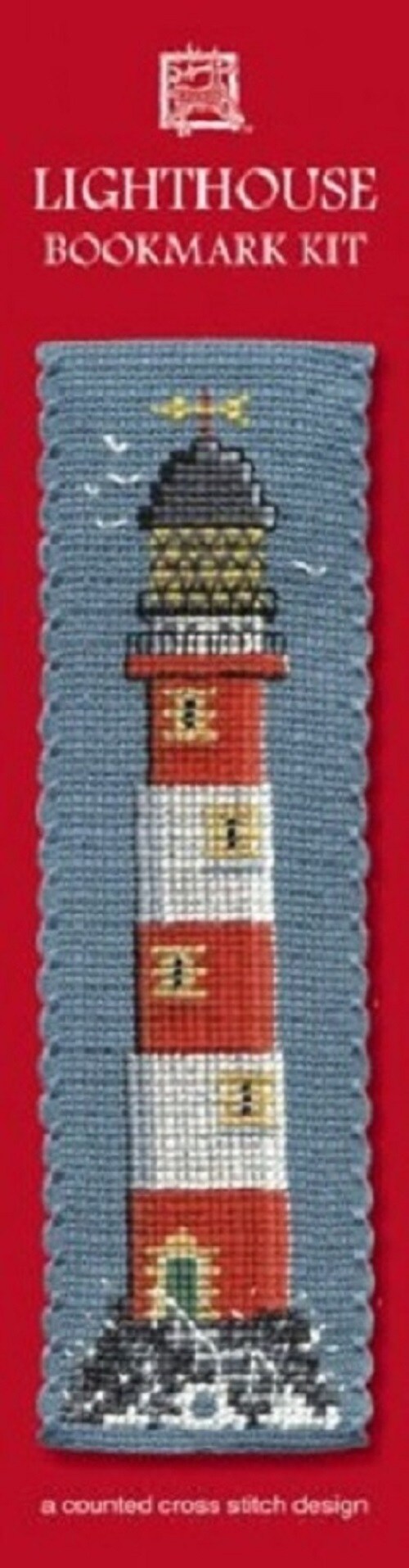 Textile Heritage Counted Cross Stitch Bookmark Kit - Lighthouse