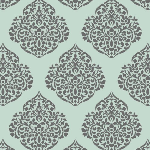 15-Inch Large Moroccan Damask All Over Wall Stencil | 3738 by Designer Stencils | Pattern Stencils | Reusable Stencils for Painting | Safe &#x26; Reusable Template for Wall Decor | Try This Stencil Instead of a Wallpaper | Easy to Use &#x26; Clean