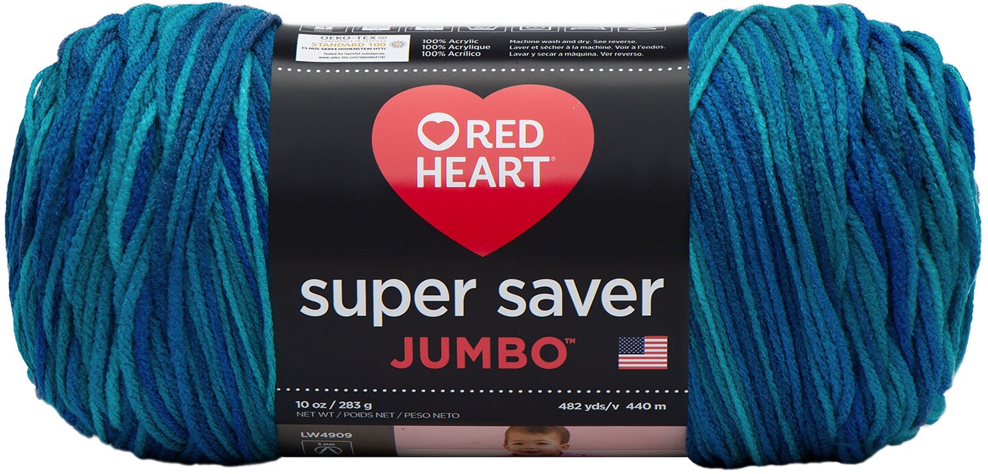 Red Heart Super Saver Jumbo Yarn-Macaw