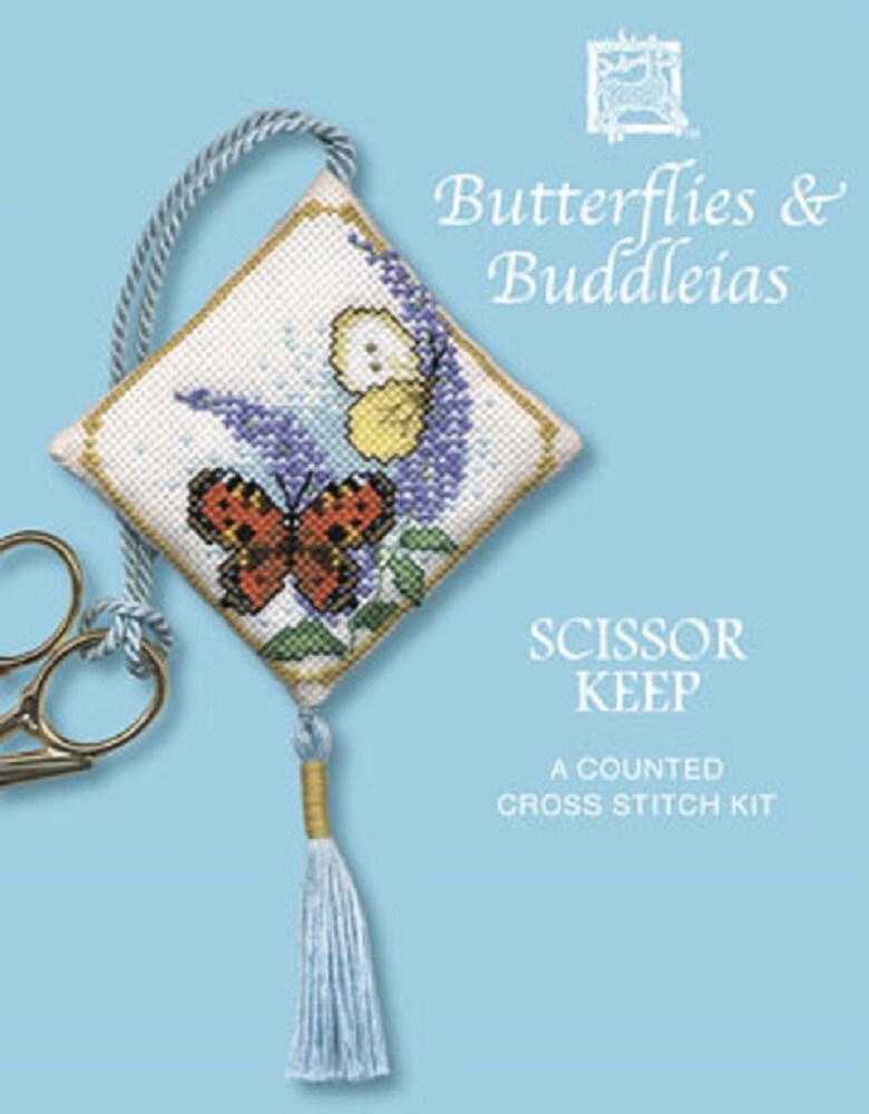 Butterflies And Buddleia Scissor Keep Cross Stitch Kit Michaels