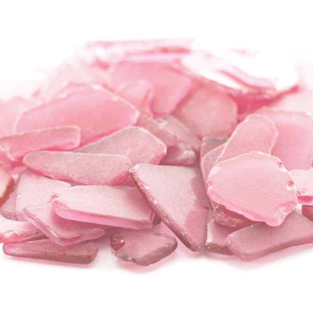 Sea Glass 11 Ounces Pink Sea Glass - Bulk Seaglass Pieces for Beach Decor & Crafts