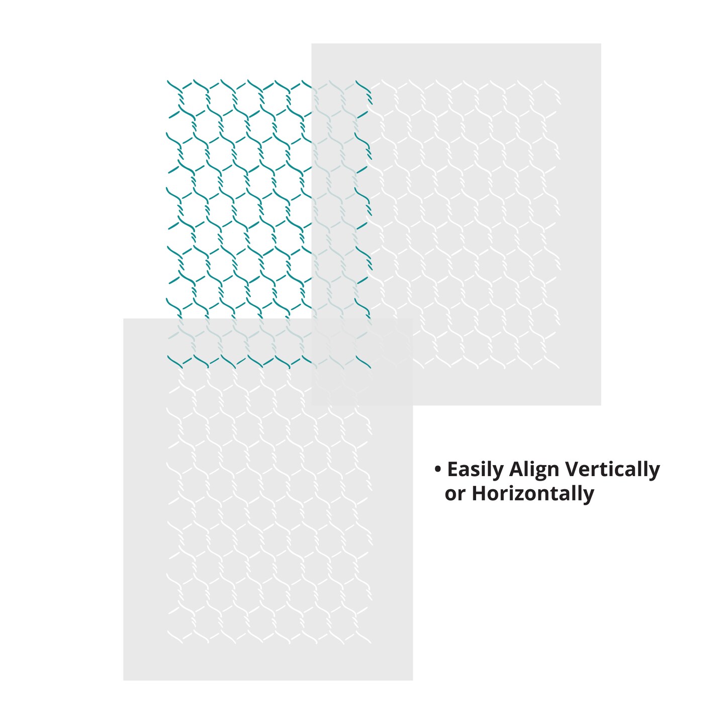 Small Chickenwire Wall Stencil | 2754 by Designer Stencils | Pattern Stencils | Reusable Stencils for Painting | Safe &#x26; Reusable Template for Wall Decor | Try This Stencil Instead of a Wallpaper | Easy to Use &#x26; Clean Art Stencil Pattern