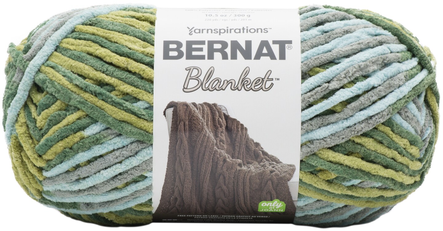 Bernat Blanket Big Ball Yarn-Forest Sage | Michaels