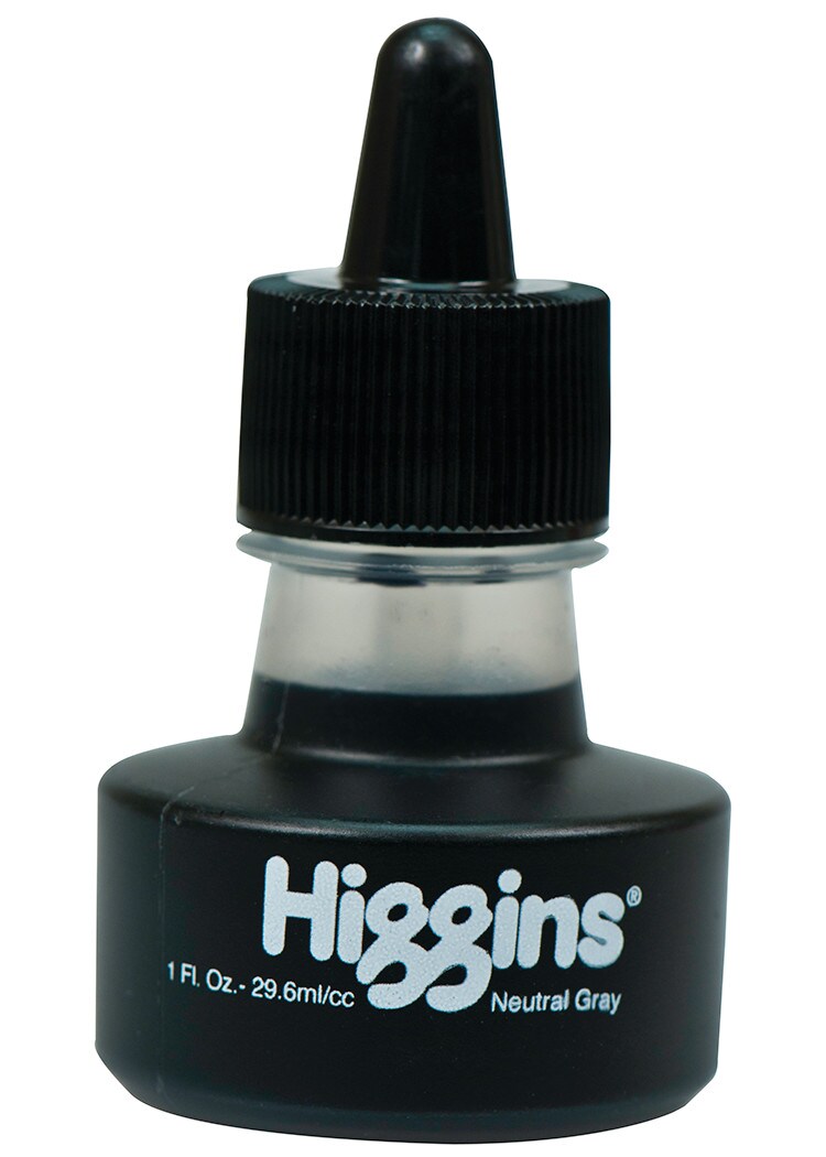 Higgins Drawing Ink, 1 Oz., Neutral Grey