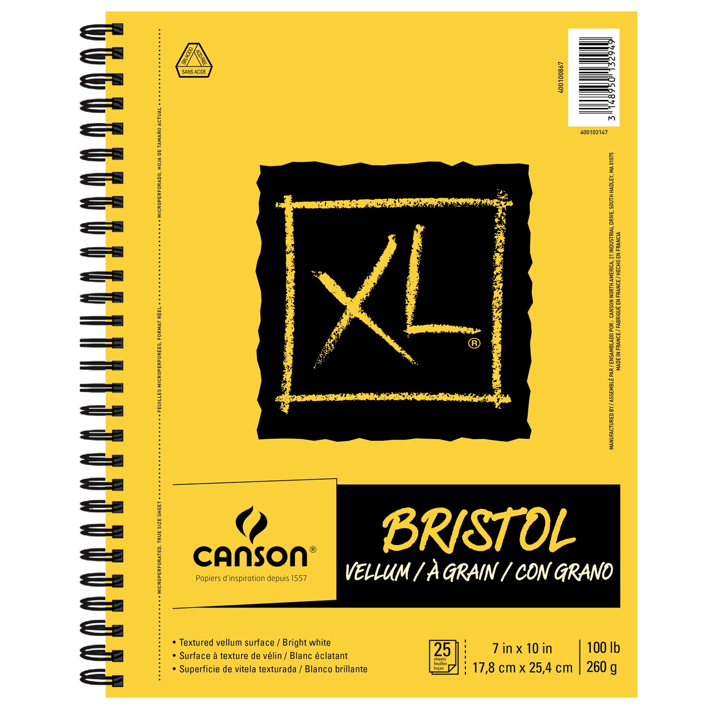 Canson Xl Bristol Pad, 7" X 10", Vellum Michaels