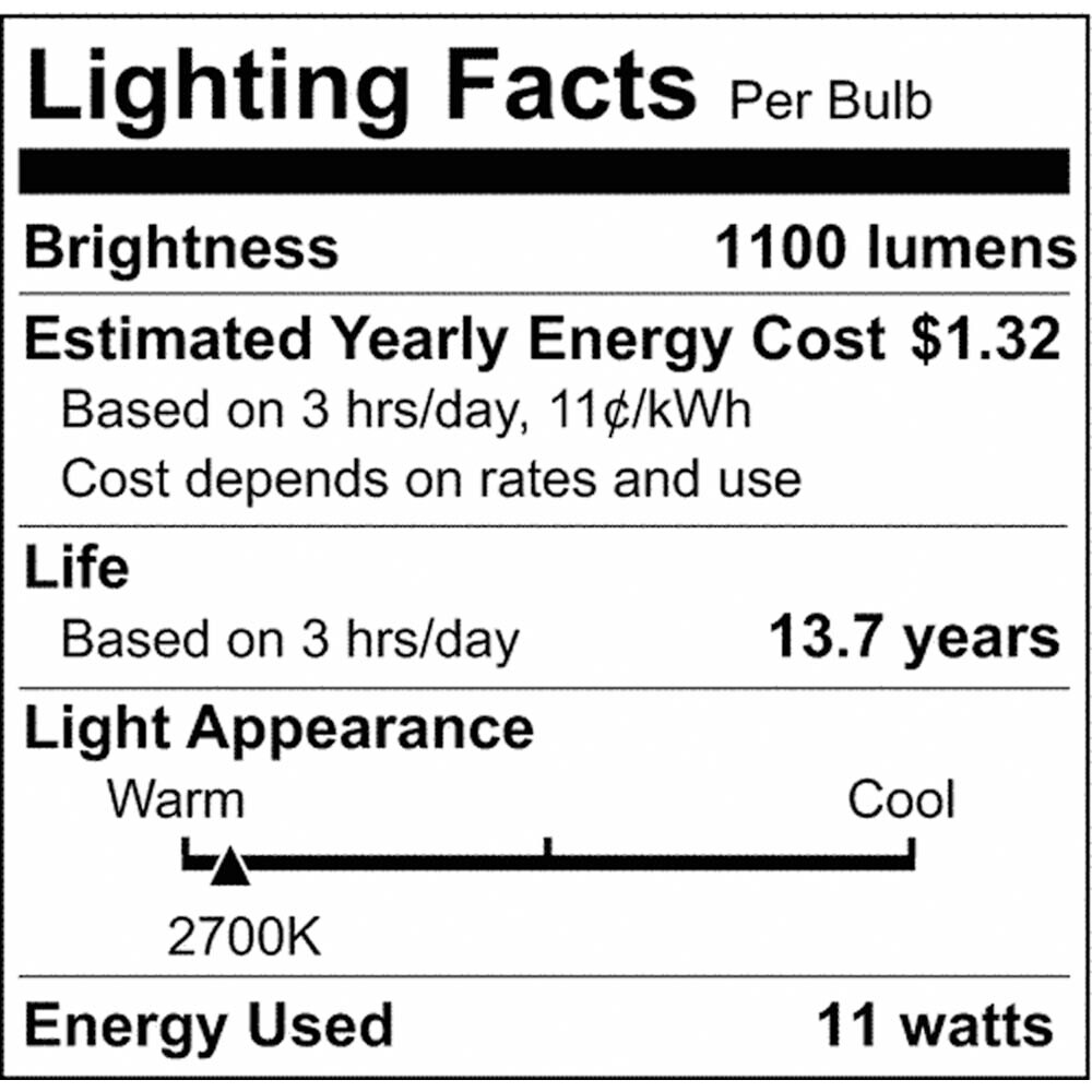 Satco 11w LED Bulb A19 Soft White Finish 2700K - 75w-equiv