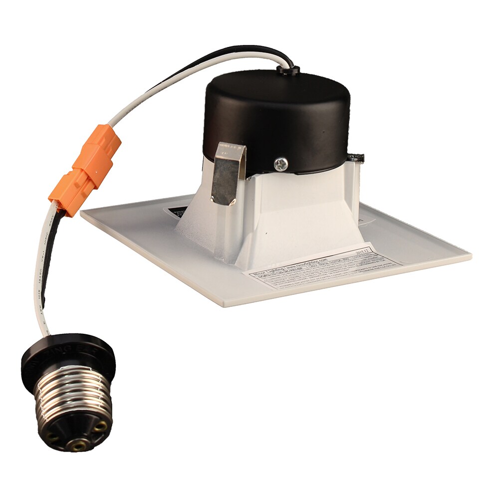 NICOR 3 in. White Square LED Recessed Downlight in 3000K