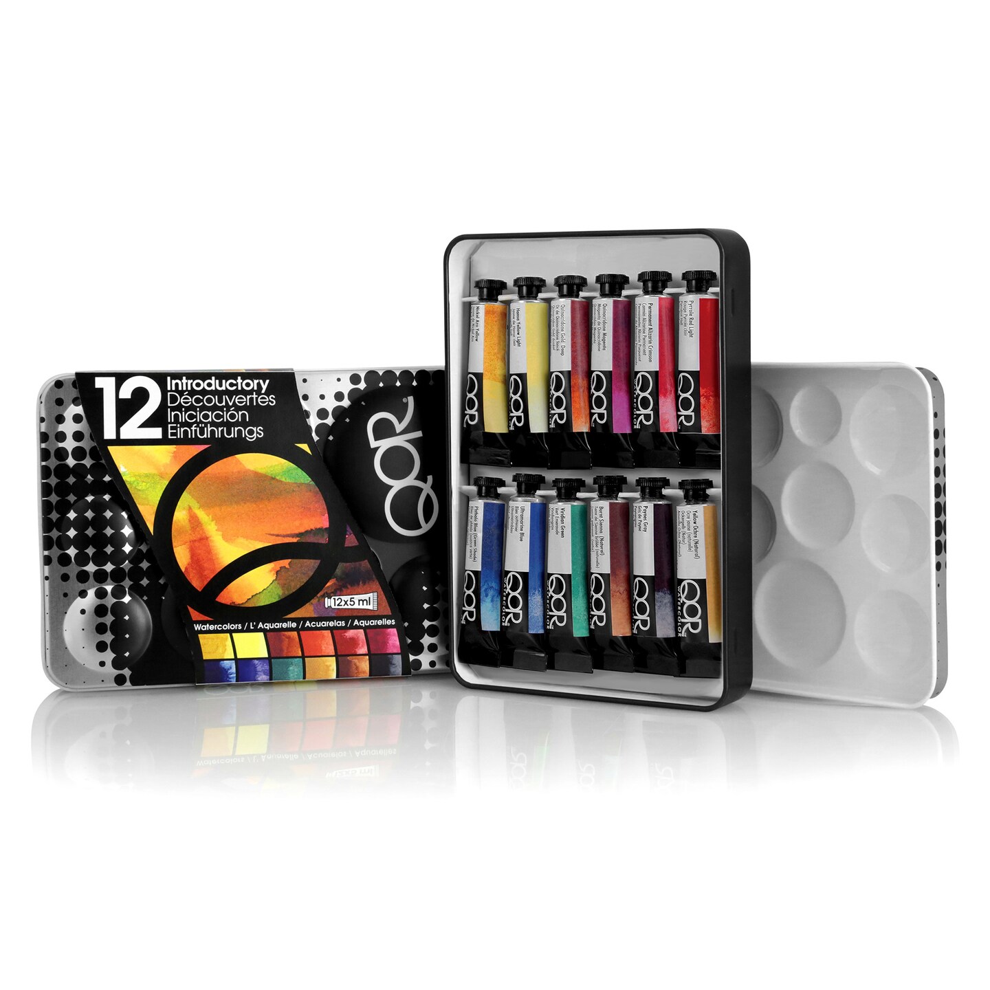 QoR Watercolor Introductory Set, 12-Colors 