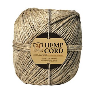 Hemptique Hemp Cord Ball, Natural, 100 lb.