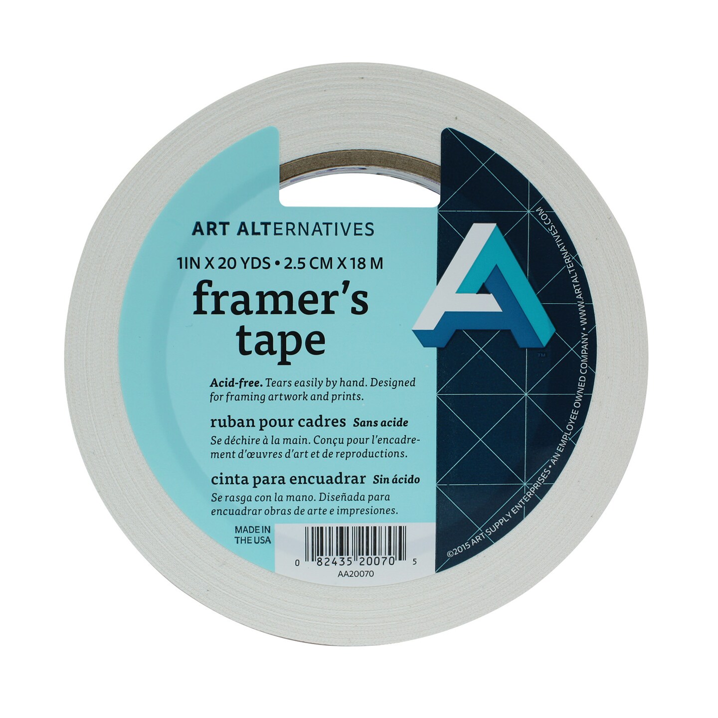 Art Alternatives Framer&#x27;s Tape, 1&#x22;x 20yd