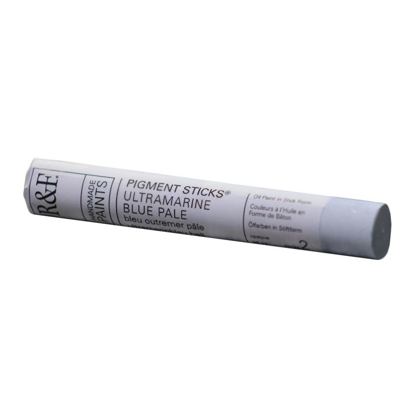R&#x26;F Handmade Paints Pigment Stick, 38ml, Ultramarine Blue Pale
