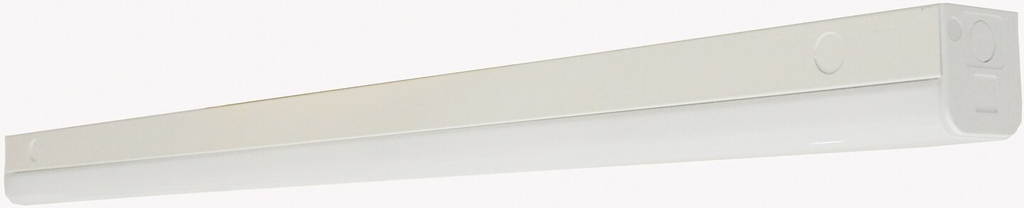 Nuvo LED 38w 48&#x22; Slim Strip Light Fixture w/ knockout in White Finish 5000k