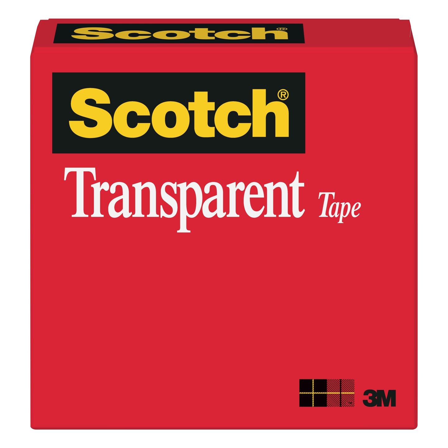 3M #600 Transparent Cellophane Tape, 1&#x22; x 72 yds.