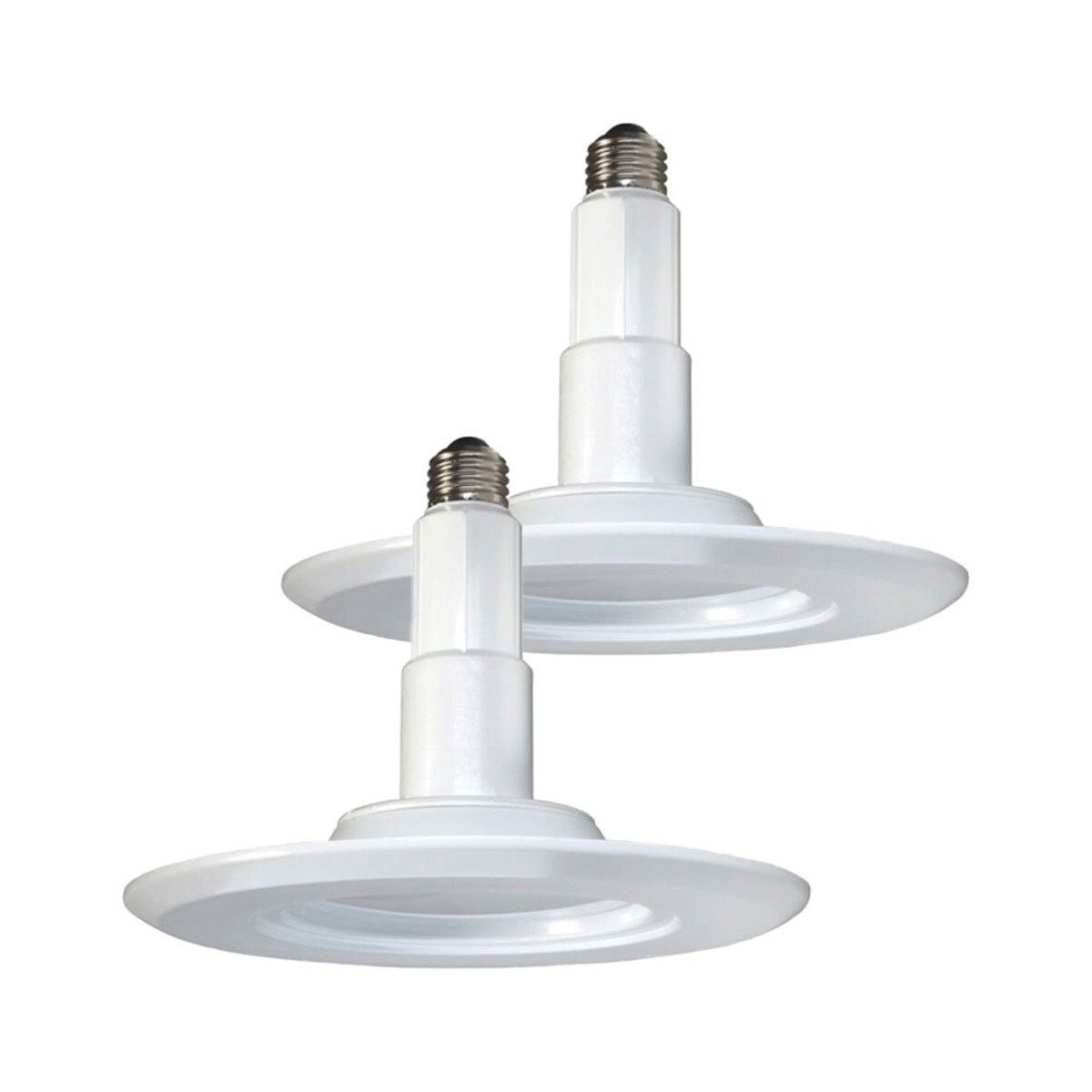 2PK - 8.5W 4in. Recessed LED 120V 2700K Warm White Downlight Retrofit Trim