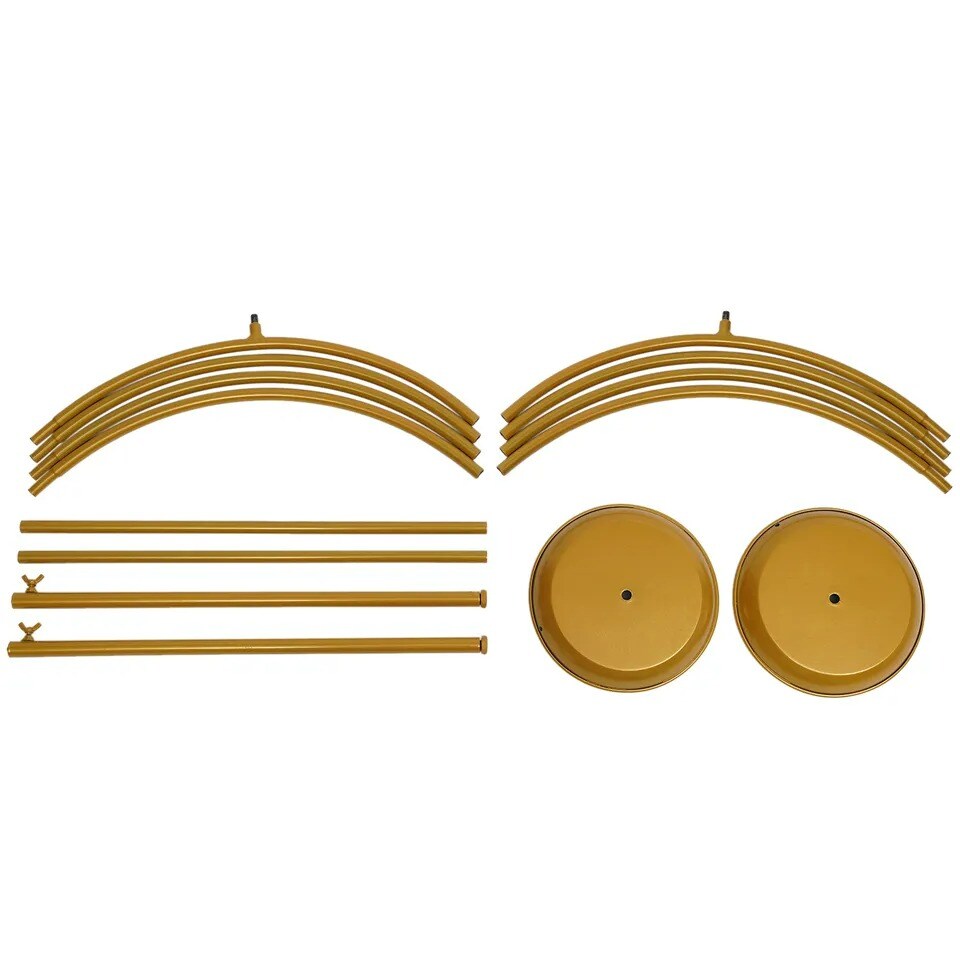 2Pcs DIY Metal Wreath Ring Balloon Flower Display Round Rack For Wedding Decor