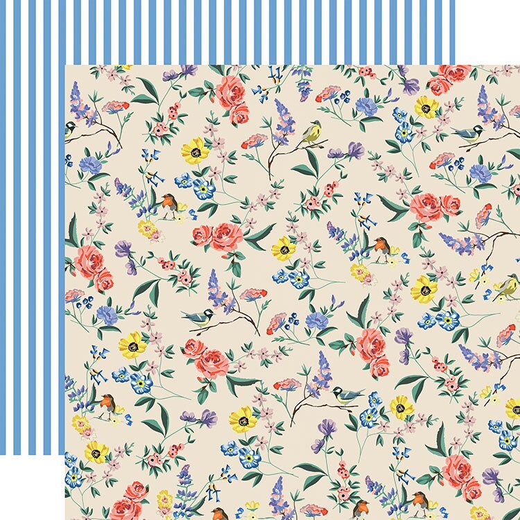 Echo Park Practically Perfect Garden Melody 12x12 Double-Sided Light Cardstock Paper