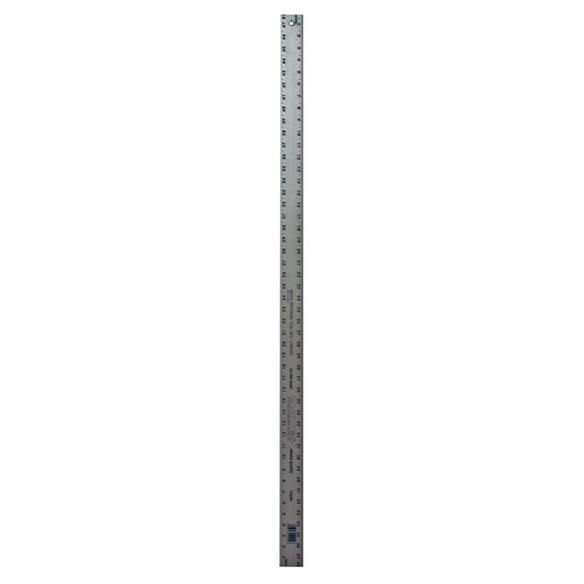 Mayes 2014891 48 x 2 in. Aluminum Straight-Edge Ruler Metric & SAE,  Silver