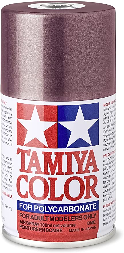 Tamiya PS-47 Color Pink-Gold, 100ml Spray Paint For Polycarbinate