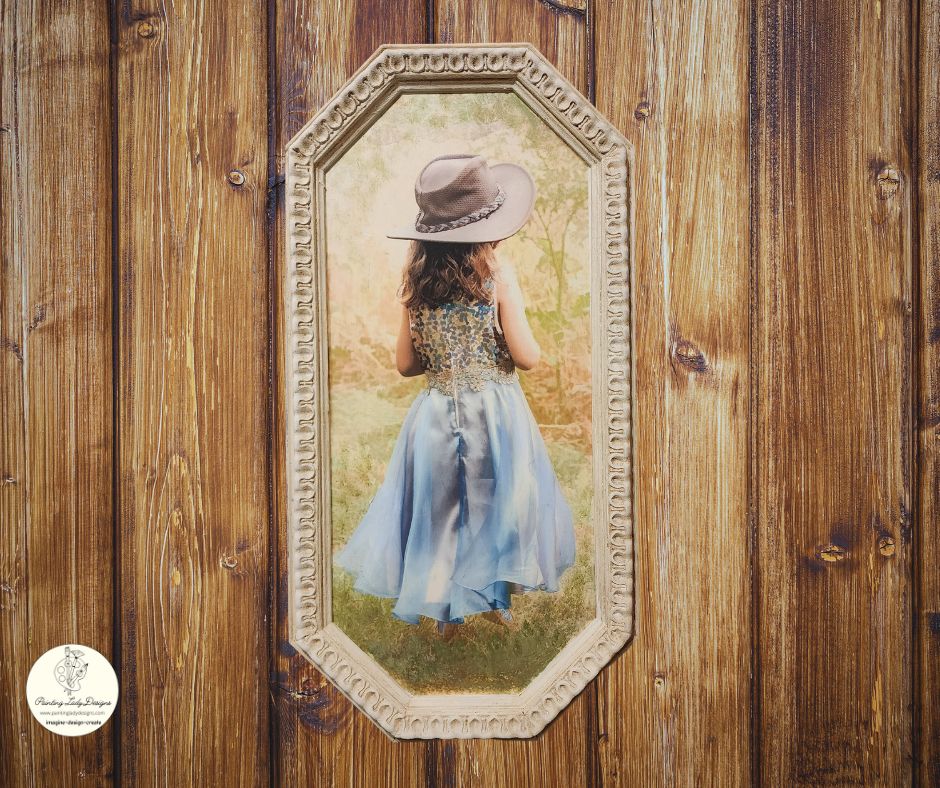 Cowboy Princess - Paper for Decoupage Crafting and Multi Media Art (small)