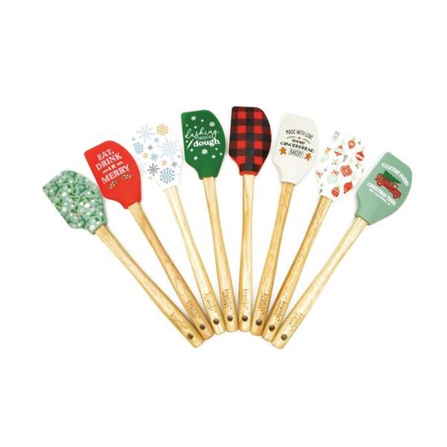 DM Merchandising Krumbs Kitchen Assorted Silicone Christmas Spatula - Pack of 24