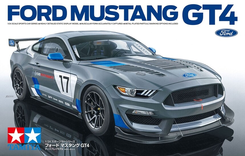 Tamiya 1/24 TAM24354 - 1/24 Tamiya Ford Mustang GT4 Race Car Assembly Kit