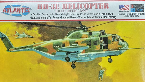 Atlantis Models 1/72 Atlantis Models HH3E Jolly Green Giant US Army Vietnam Helicopter (formerly Aurora) Plastic Model