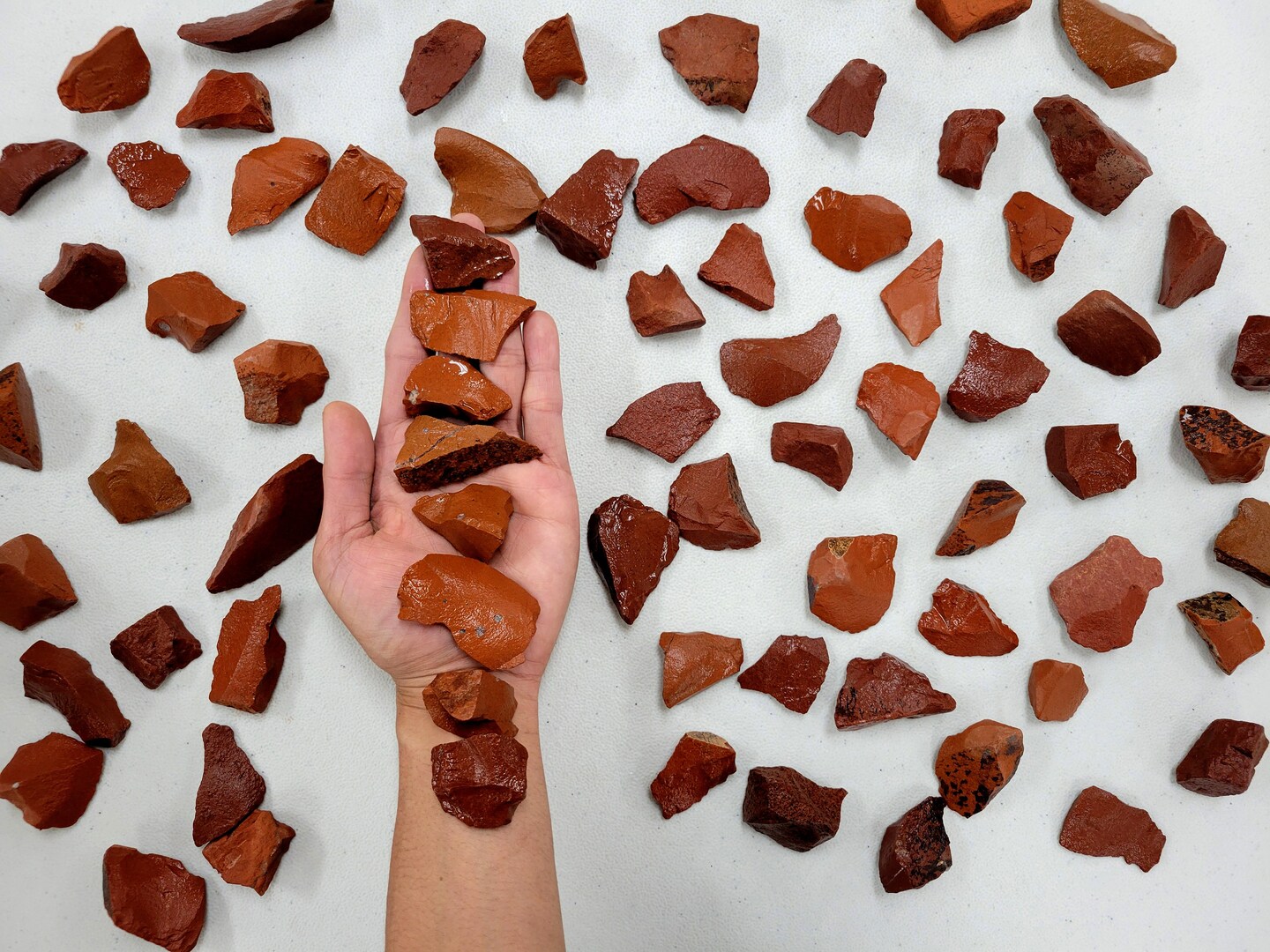 Red Jasper Stones - Rough Crystals Bulk