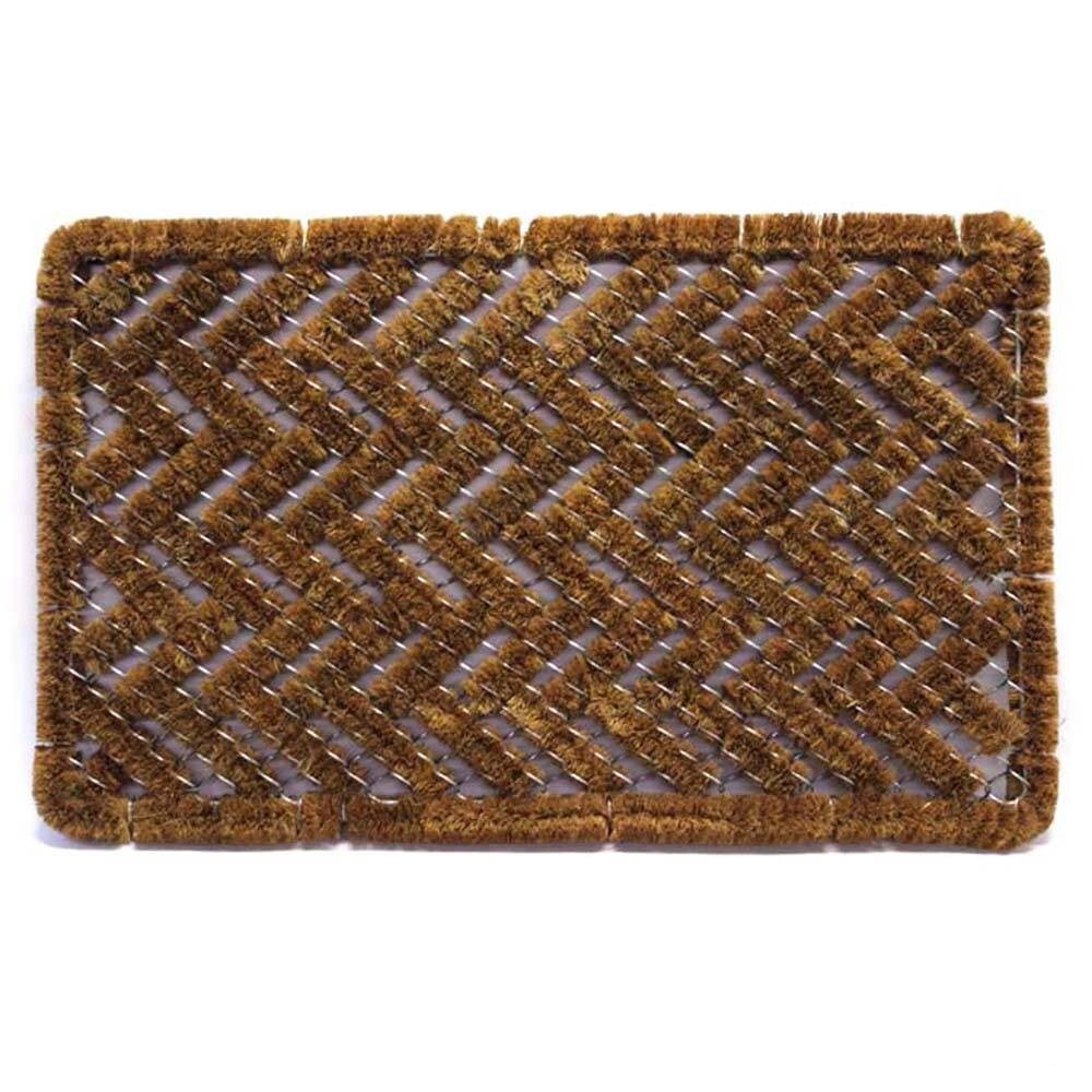 Wire Weave Scraper Door Mat, Basket Weave Floor Doormat, Rectangle in ...