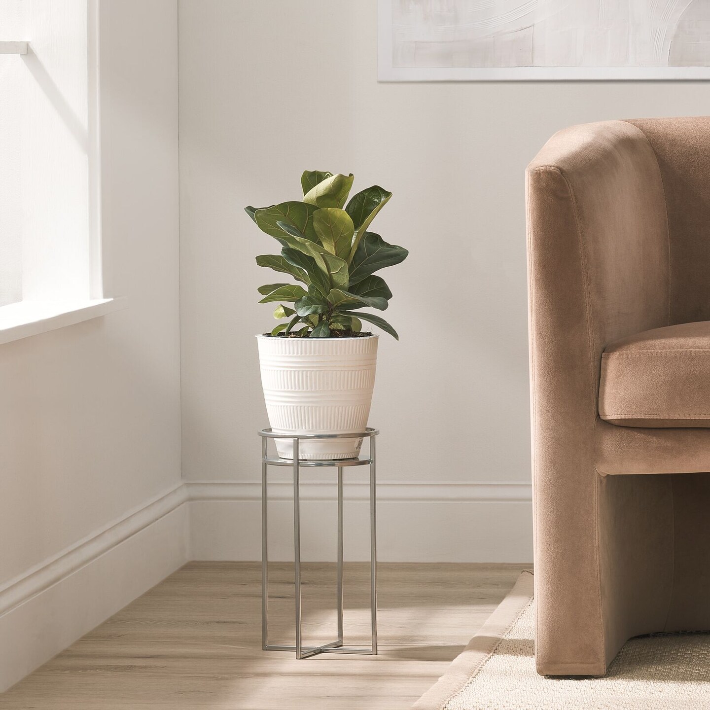 mDesign Metal Mid Century Modern Indoor/Outdoor Plant Stands Michaels