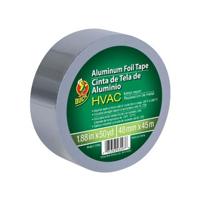 Duck 240225 HVAC Metal Repair Aluminum Foil Tape 1.88 in. x 50 Yard