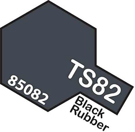 Tamiya   TS-82 Black Rubber, 100ml Spray Lacquer Paint For Plastics