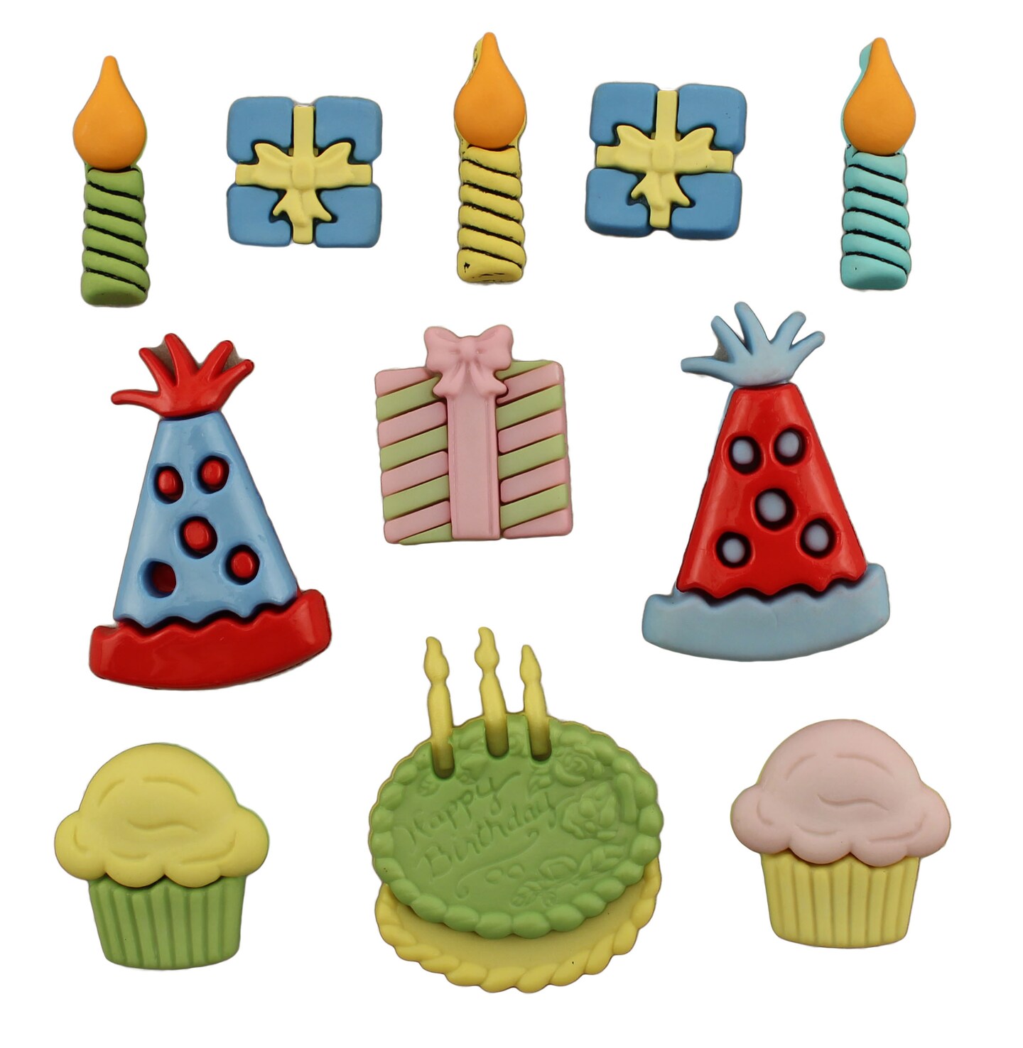 Buttons Galore and More Birthday Craft &#x26; Sewing Buttons - 33 Buttons