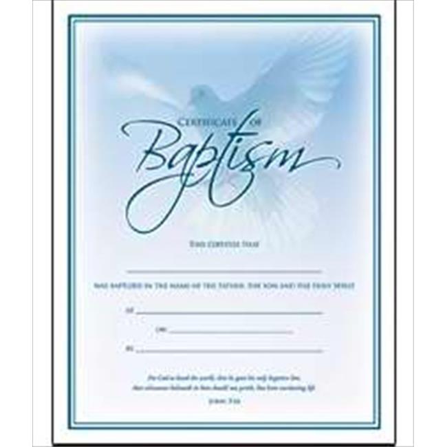 Warner Press 39441 Certif Baptism Blue Dove | Michaels