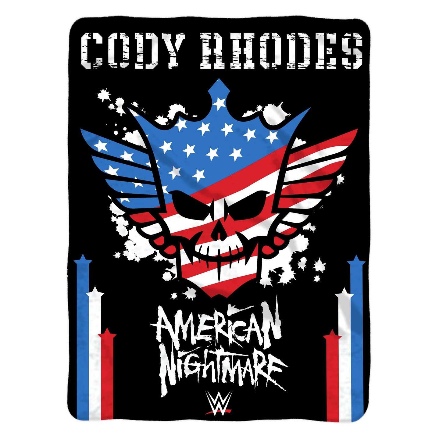 Sleep Squad WWE Cody Rhodes American Nightmare 60” x 80” Raschel Plush Throw