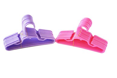 12 Pink and 12 Purple Hangers for 18 Inch Doll Clothes - Keep Your Doll&#x27;s Wardrobe Organized and Stylish
