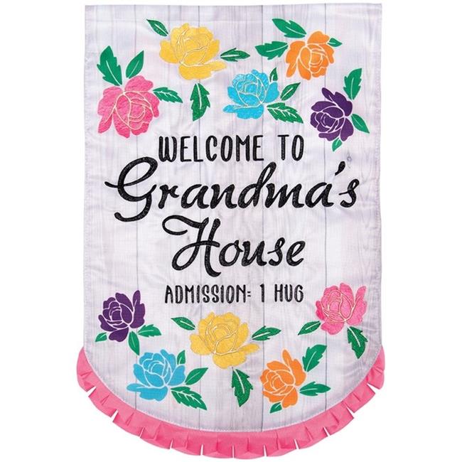 Carson Home Accents 55538 12.5 x 18 in. AppliqueGrandmas House Garden