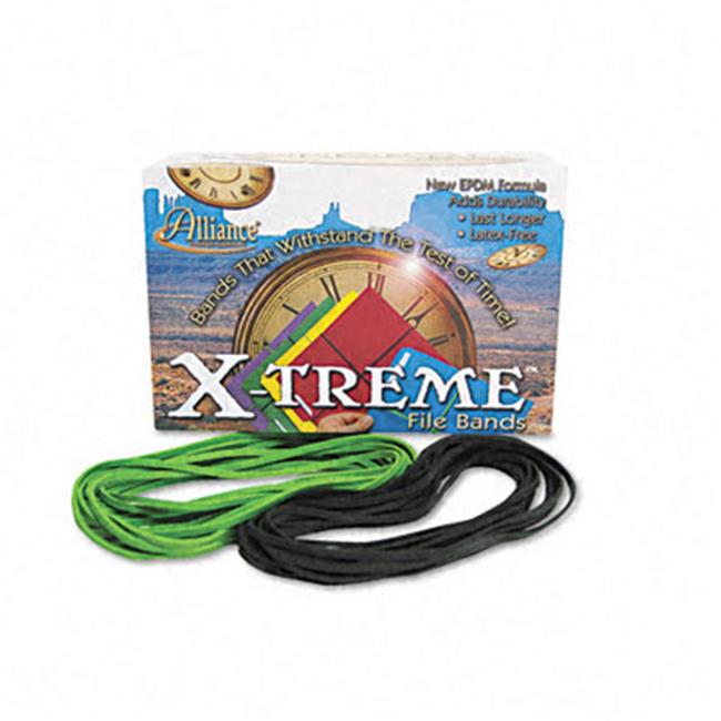 Alliance 02004 Xtreme File Black Rubber Bands 7 x 1/8 175 Bands/1lb